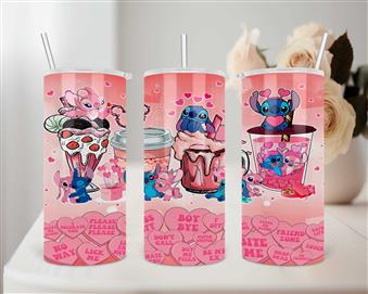 Stitch and Angel Love Cups